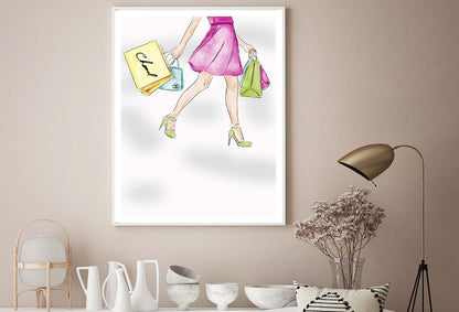 Luxury Green Heels Fashion Art Design Home Decor Premium Quality Poster Print Choose Your Sizes