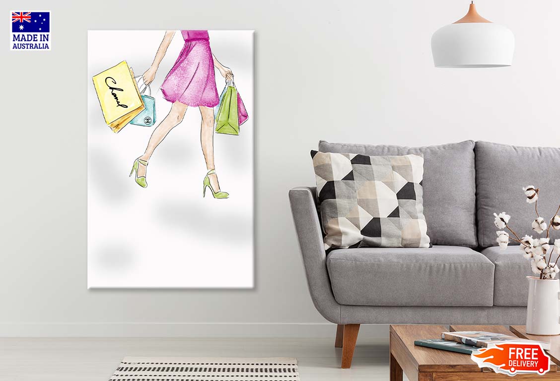 Luxury Green Heels Fashion Art Print 100% Australian Made