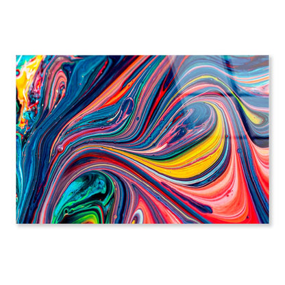 Beautiful Acrylic Color Abstract Background Acrylic Glass Print Tempered Glass Wall Art 100% Made in Australia Ready to Hang