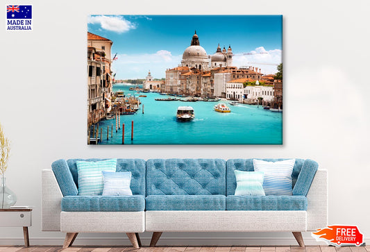 Basilica Santa Maria Della Salute, Venice, Italy Wall Art Decor 100% Australian Made