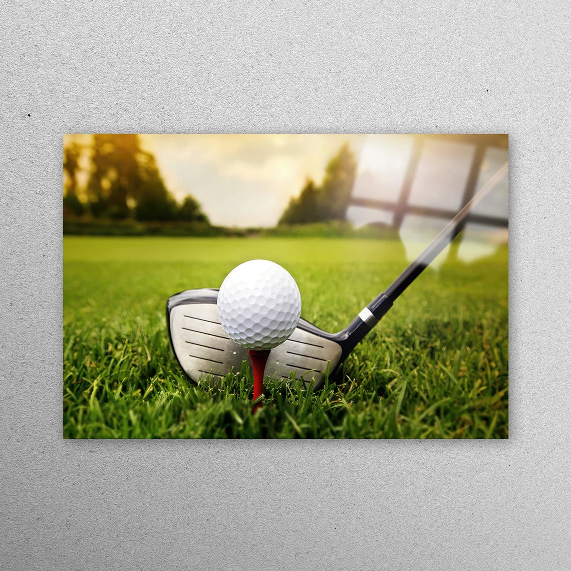 Golfer Wall Art Acrylic Glass Print Tempered Glass Wall Art 100% Made in Australia Ready to Hang