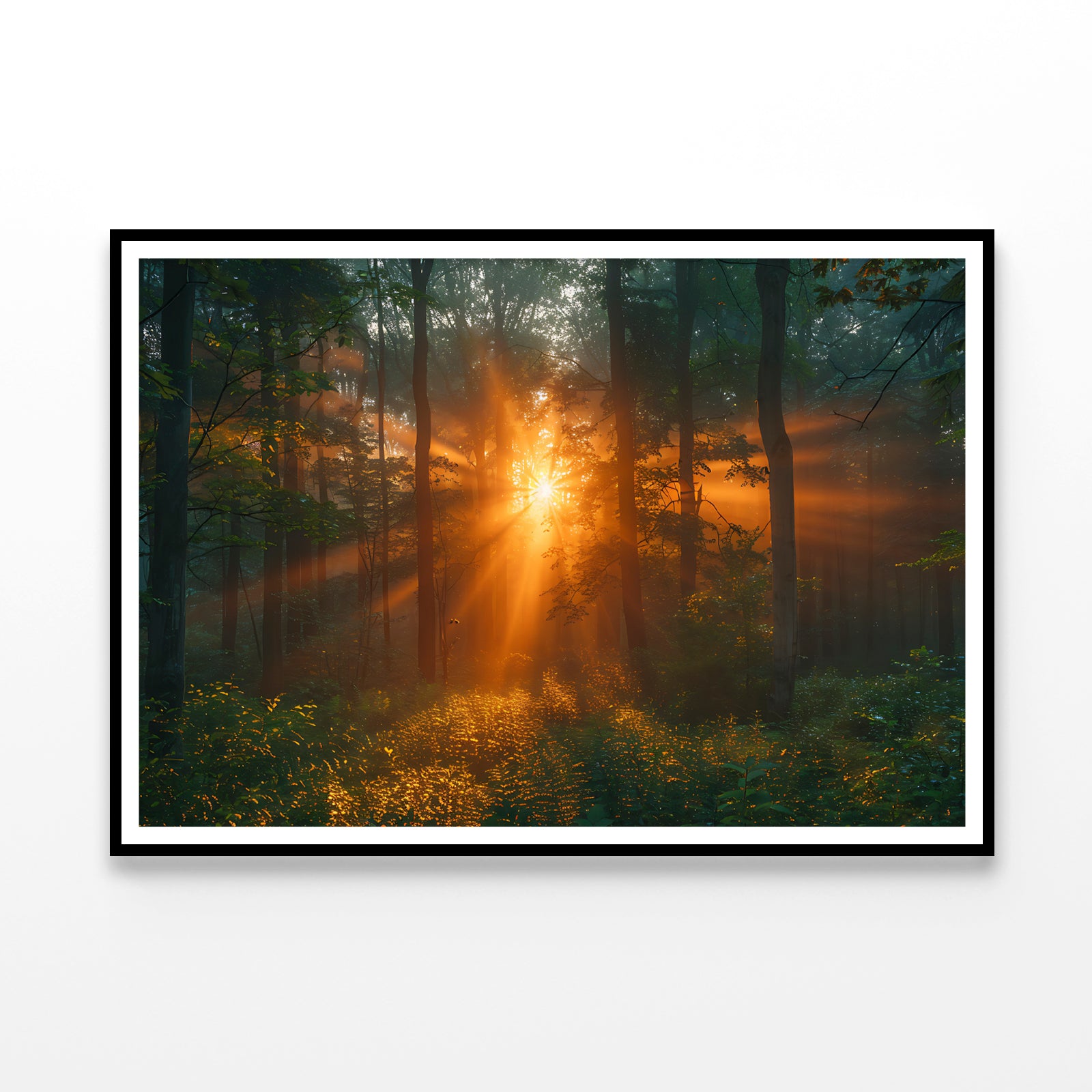 Sunlight Shining Through the Trees Home Decor Premium Quality Poster Print Choose Your Sizes - Bella Home Decor