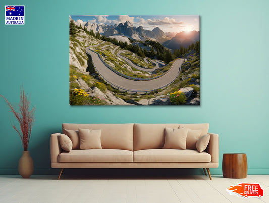 Mountain Road in the Mountains Print 100% Australian Made