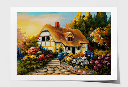 Fairy House, Art Work Oil Painting Wall Art Limited Edition High Quality Print Unframed Roll Canvas None