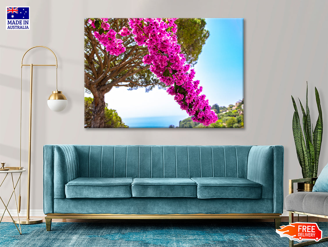 Branch Of Bougainvillea Flowers Print 100% Australian Made - Bella Home Decor