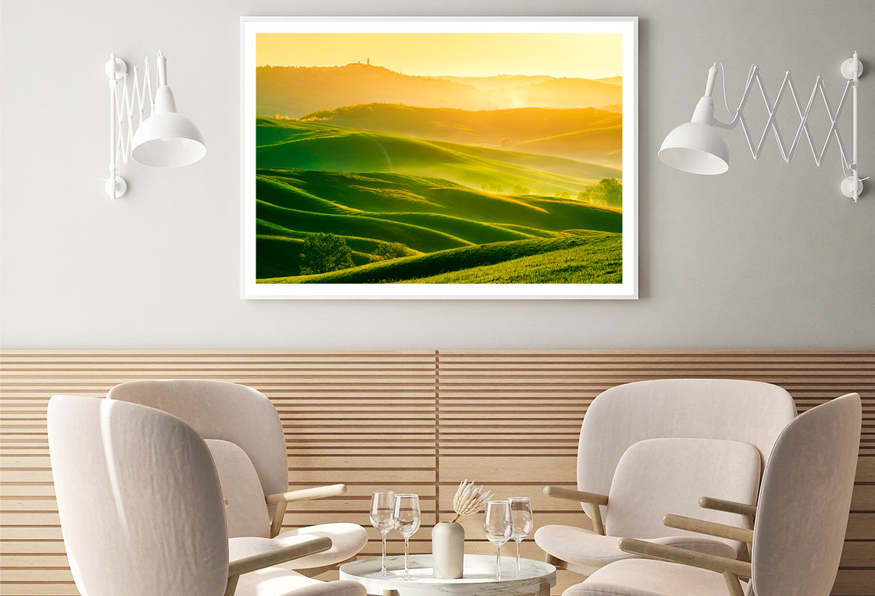 Waves Hills with Mountains Home Decor Premium Quality Poster Print Choose Your Sizes