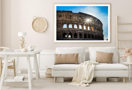 Sky & Views of The Coliseum Rome Home Decor Premium Quality Poster Print Choose Your Sizes