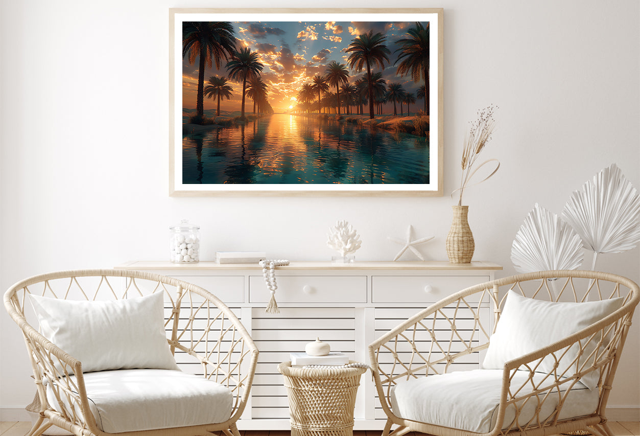 Sunset over the Sea Home Decor Premium Quality Poster Print Choose Your Sizes - Bella Home Decor