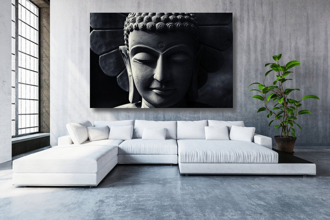 Buddha Statue Acrylic Glass Print Tempered Glass Wall Art 100% Made in Australia Ready to Hang