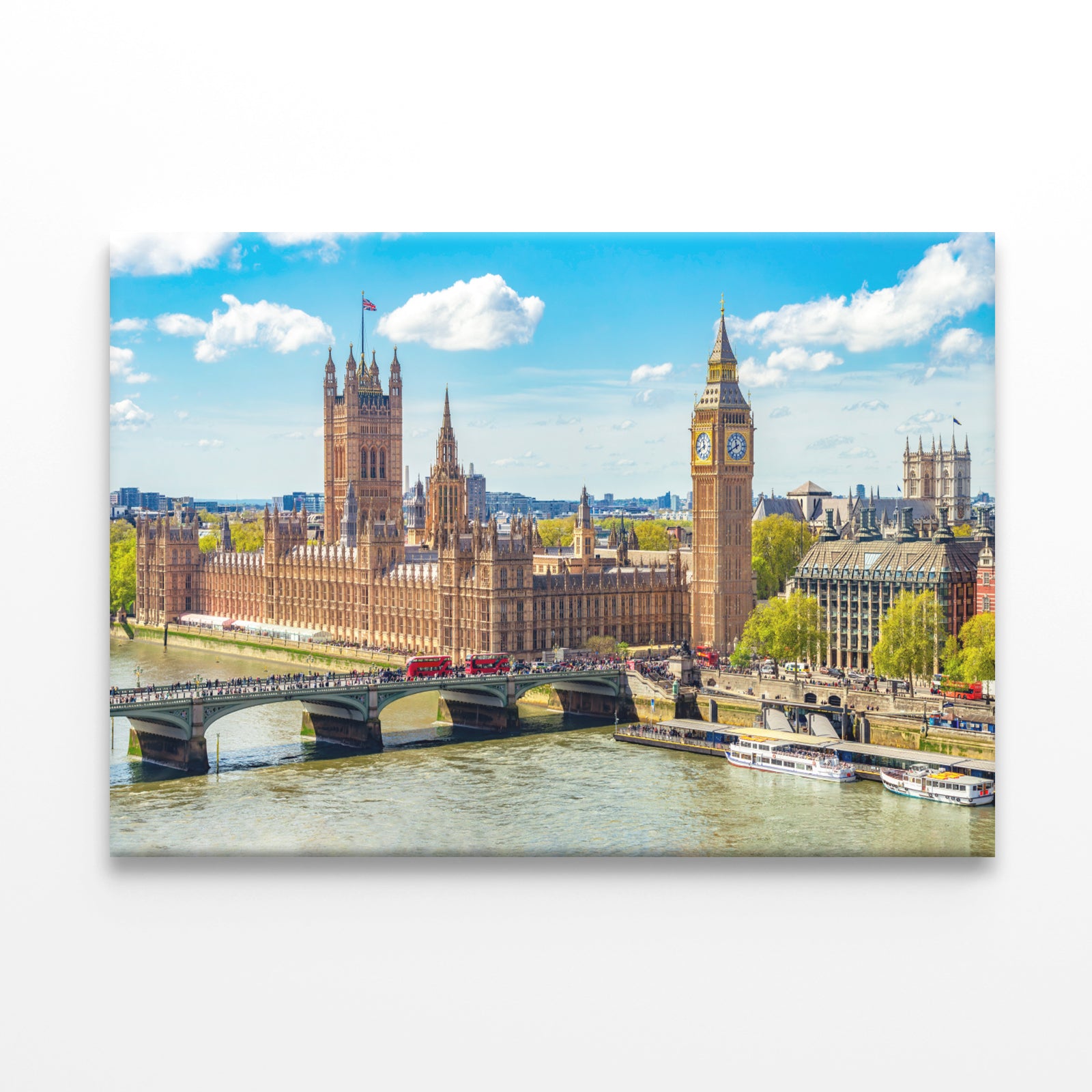 London Cityscape with Big Ben UK Wall Art Decor 100% Australian Made - Bella Home Decor