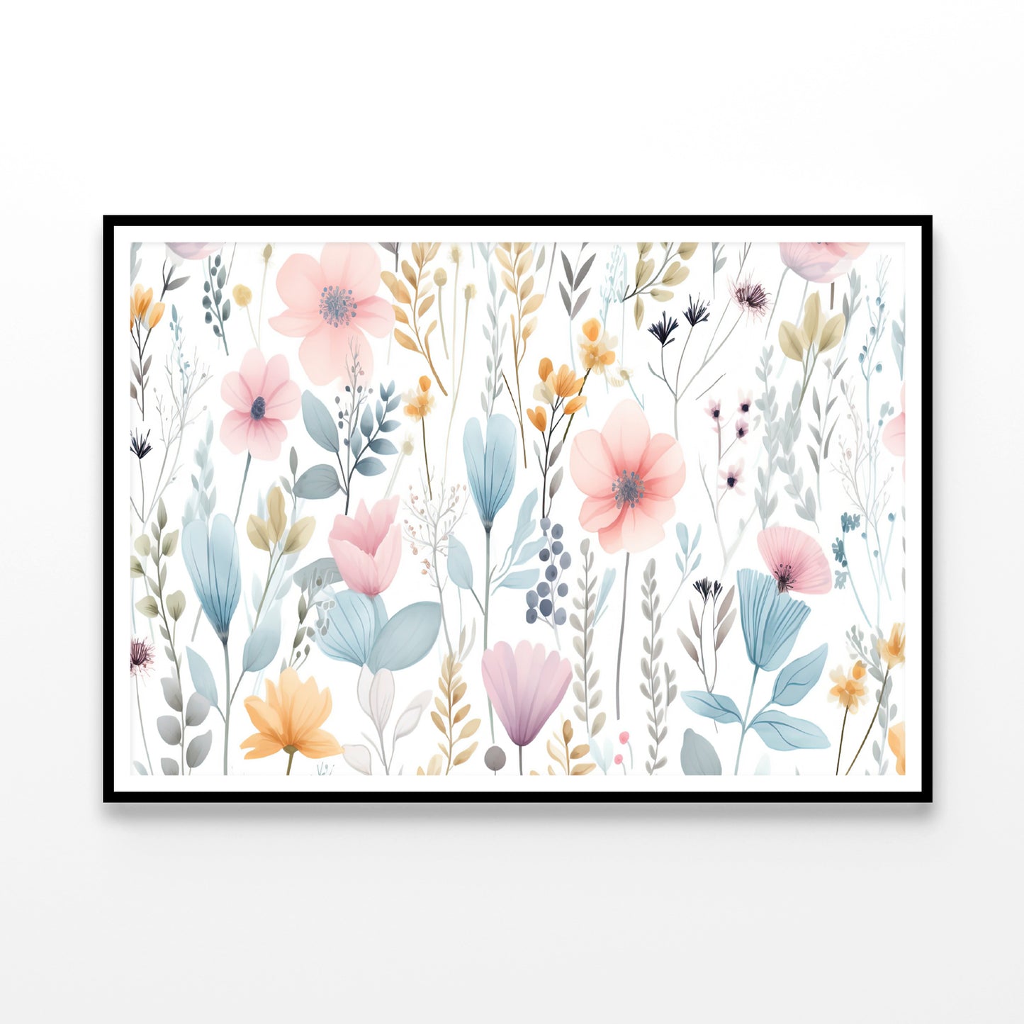 A Painting of Petals and Beautiful Flowers Home Decor Premium Quality Poster Print Choose Your Sizes