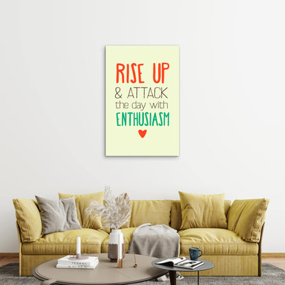 Motivational Positive Message 40x60cm Metal Print Ready to Hang