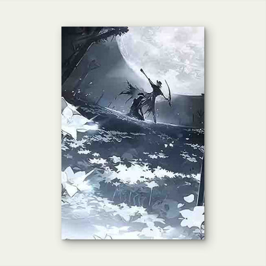 Dark Fantasy Themed Adventure Illustration60x90cm Metal Print Ready to Hang