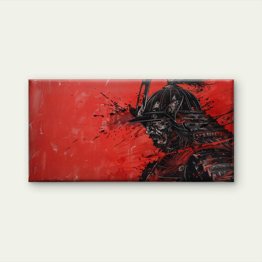 The Crimson Warrior Spirit Wall Art Canvas Office Home Room Framed 120x60cm