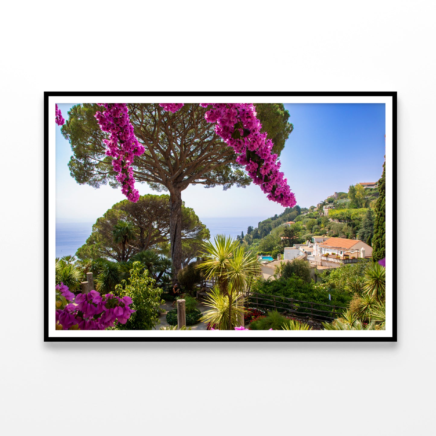 Umbrella Pine Tree and Flowers Home Decor Premium Quality Poster Print Choose Your Sizes - Bella Home Decor