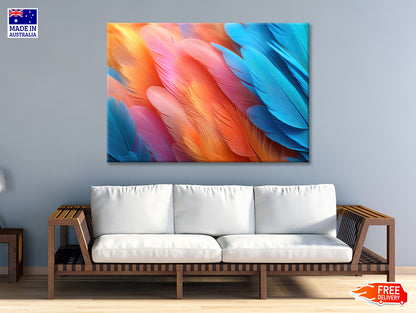 Feathers of a Bird Print 100% Australian Made - Bella Home Decor