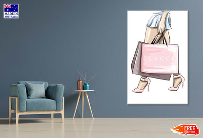 Luxury Pink Heels Fashion Art Print 100% Australian Made