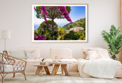 Umbrella Pine Tree and Flowers Home Decor Premium Quality Poster Print Choose Your Sizes - Bella Home Decor