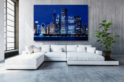 Chicago Illinois Cityscape UV Direct Aluminum Print Australian Made Quality