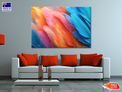 Feathers of a Bird Print 100% Australian Made - Bella Home Decor