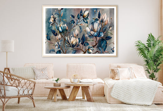 Branch of Watercolor Flowers Home Decor Premium Quality Poster Print Choose Your Sizes - Bella Home Decor