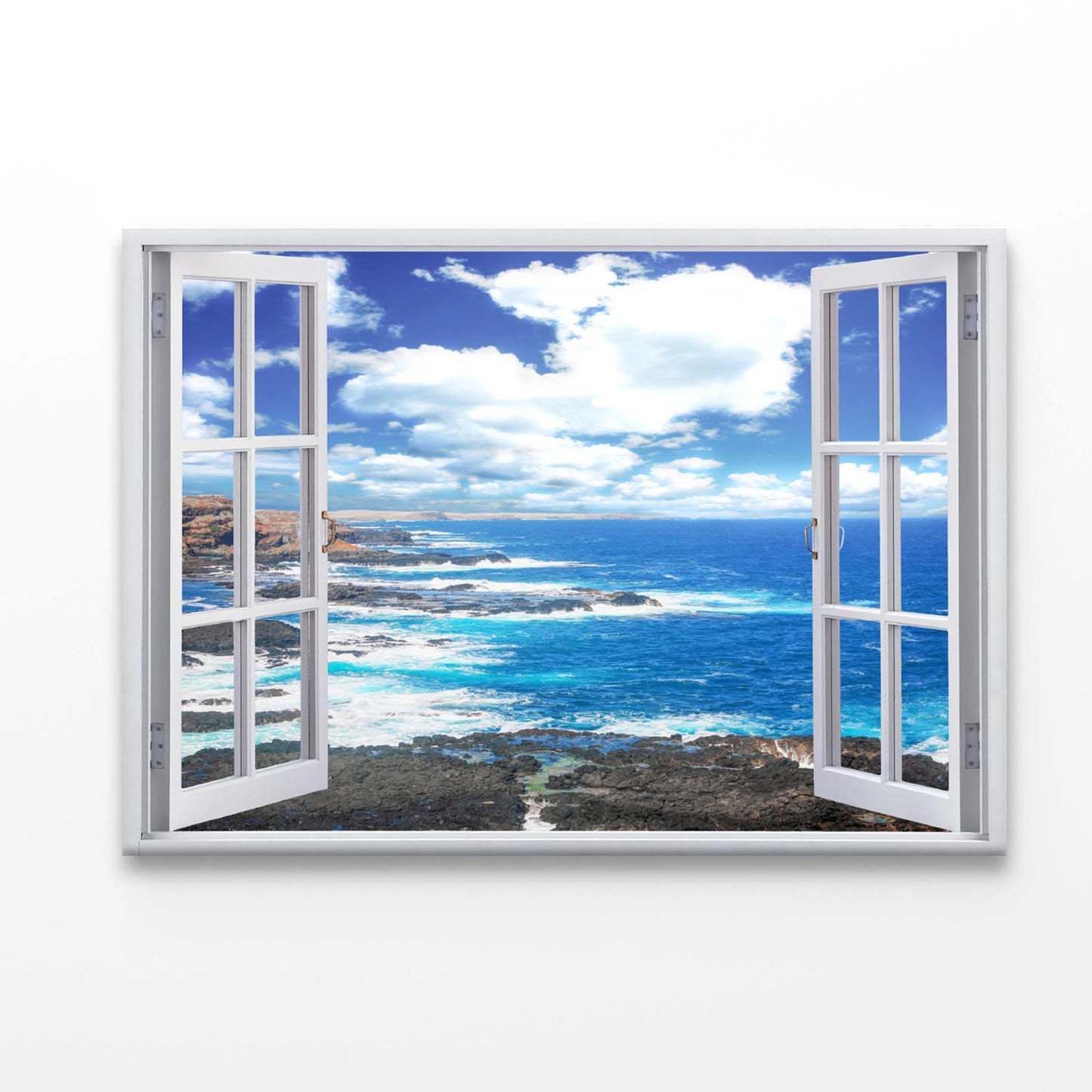 Sea With Rocks Acrylic Glass Print Tempered Glass Wall Art 100% Made in Australia Ready to Hang