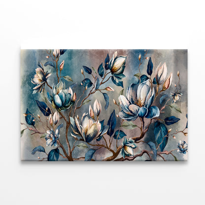 Branch of Watercolor Flowers Print 100% Australian Made - Bella Home Decor