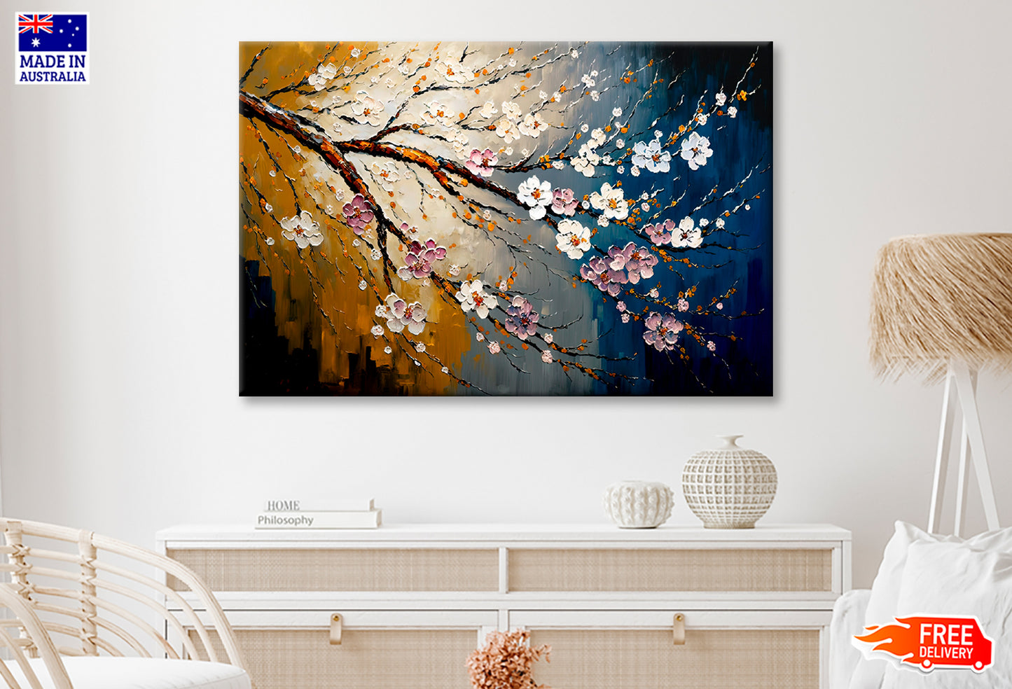 Cherry Blossom Oil Painting Limited Edition High Quality Print