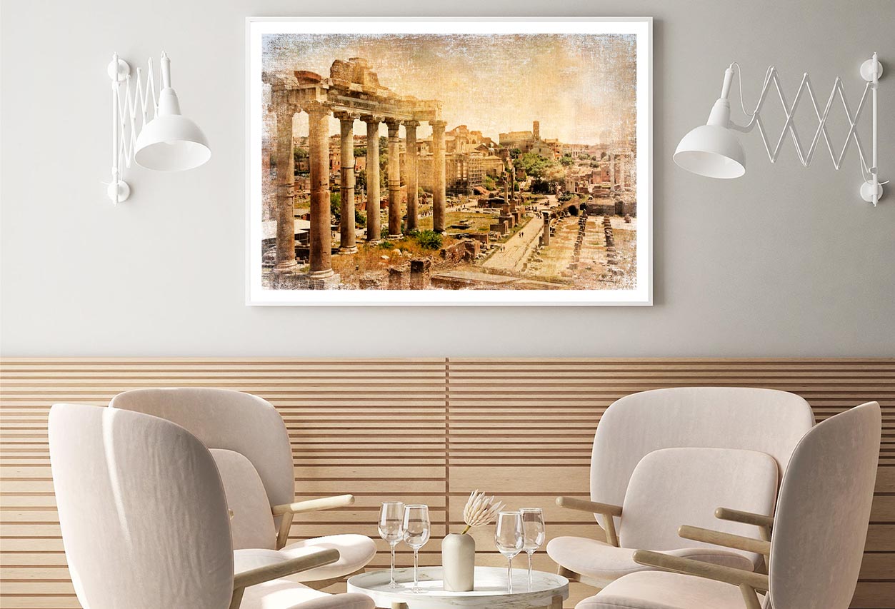 Roman Forums - Artistic Retro Styled PictureHome Decor Premium Quality Poster Print Choose Your Sizes