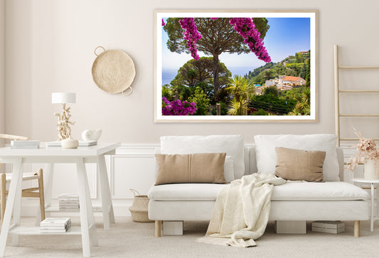 Umbrella Pine Tree and Flowers Home Decor Premium Quality Poster Print Choose Your Sizes - Bella Home Decor