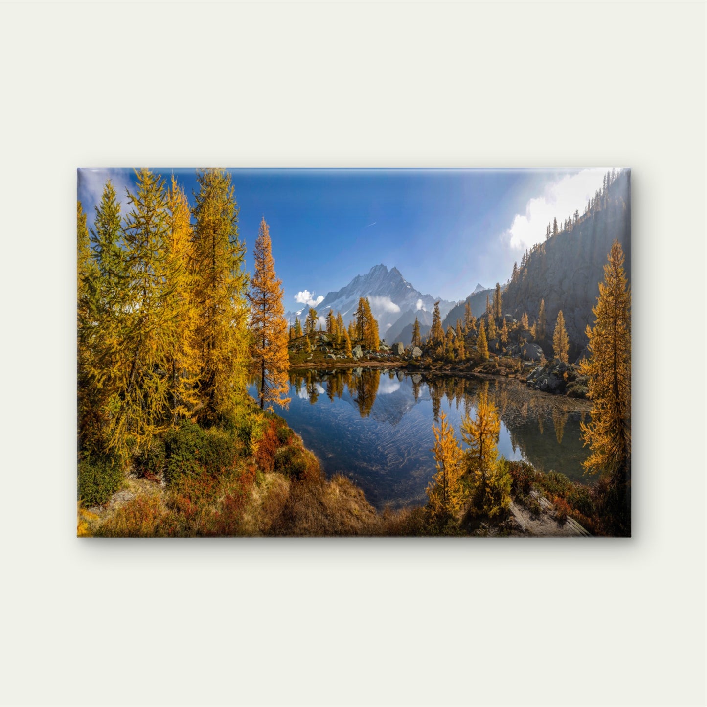 Autumn Lake Arpy, Aosta Valley Italy Wall Art Decor 100% Australian Made