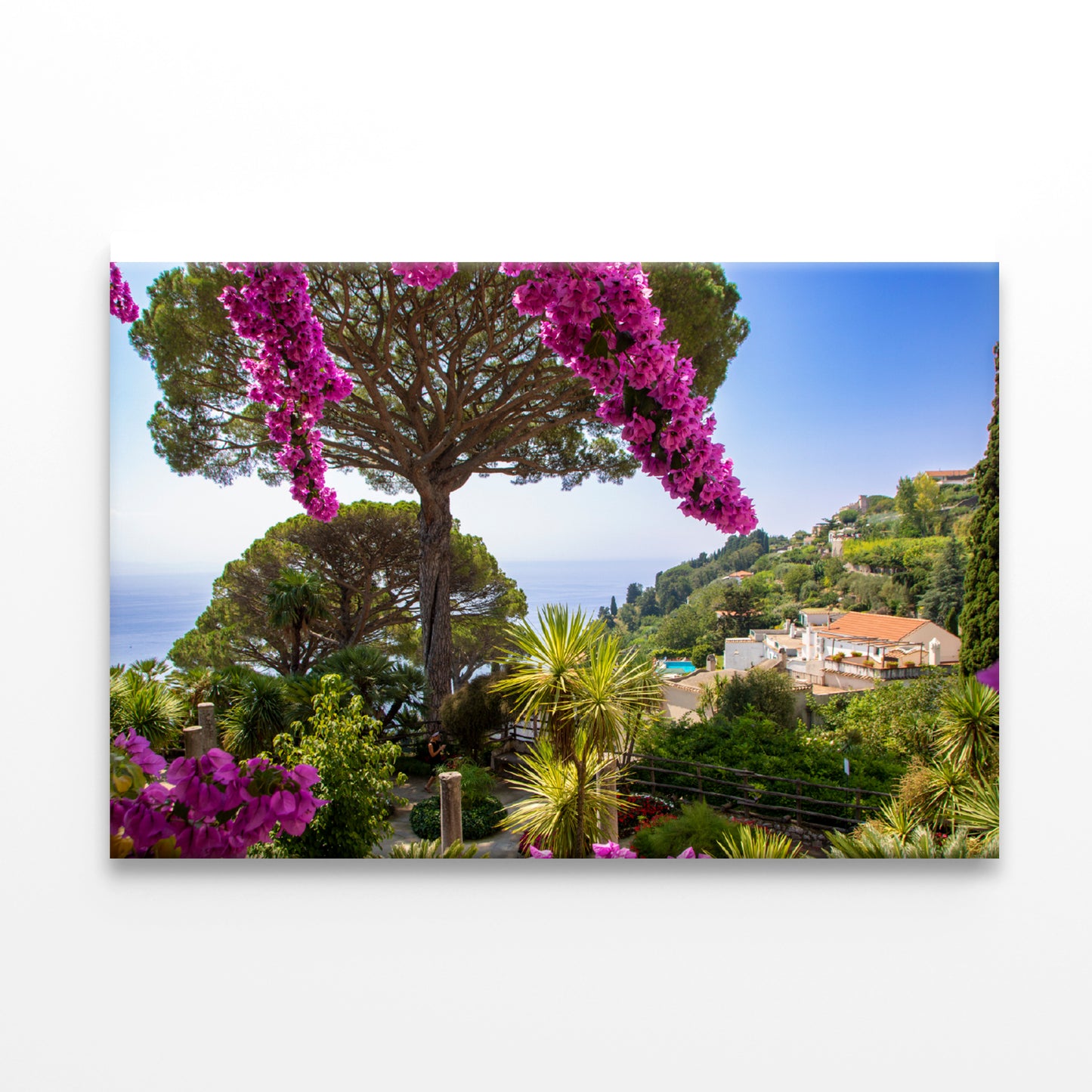 Umbrella Pine Tree and Flowers Print 100% Australian Made - Bella Home Decor