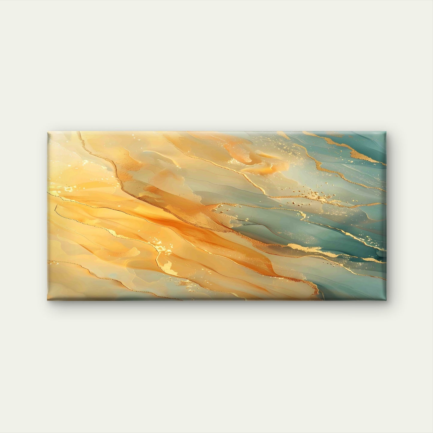 Abstract Beachside Ripple Art Wall Art Canvas Office Home Room Framed 120x60cm