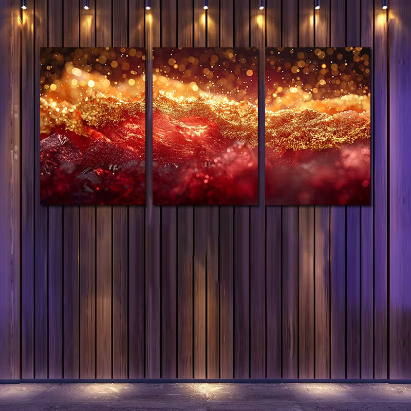 3pcs Luxurious Abstract Galaxy Wall Art Set Canvas Framed 60x90cm - High Quality Print 100% Australian Made Wall Canvas Ready to Hang