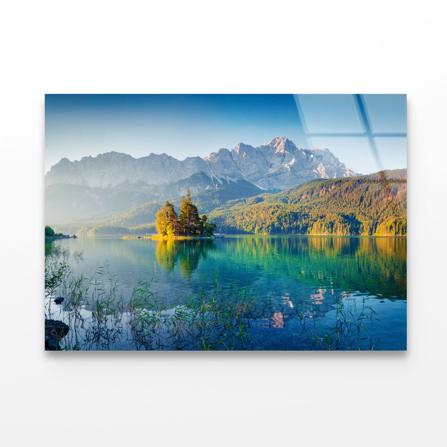 Great Summer Sunrise Lake Acrylic Glass Print Tempered Glass Wall Art 100% Made in Australia Ready to Hang