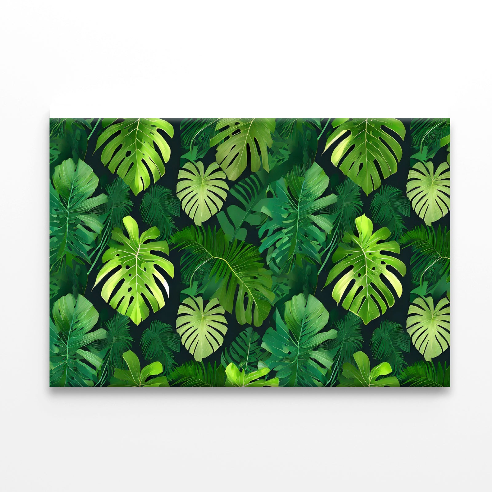 Green Leaves Feature Print 100% Australian Made - Bella Home Decor