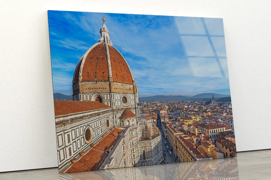 Brunelleschi's Dome in Bologna Acrylic Glass Print Tempered Glass Wall Art 100% Made in Australia Ready to Hang