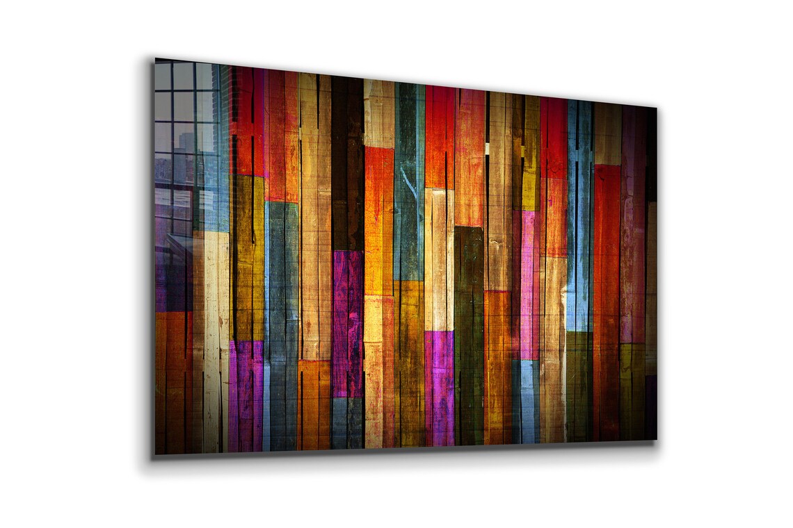 Abstract Painted Woods UV Direct Aluminum Print Australian Made Quality