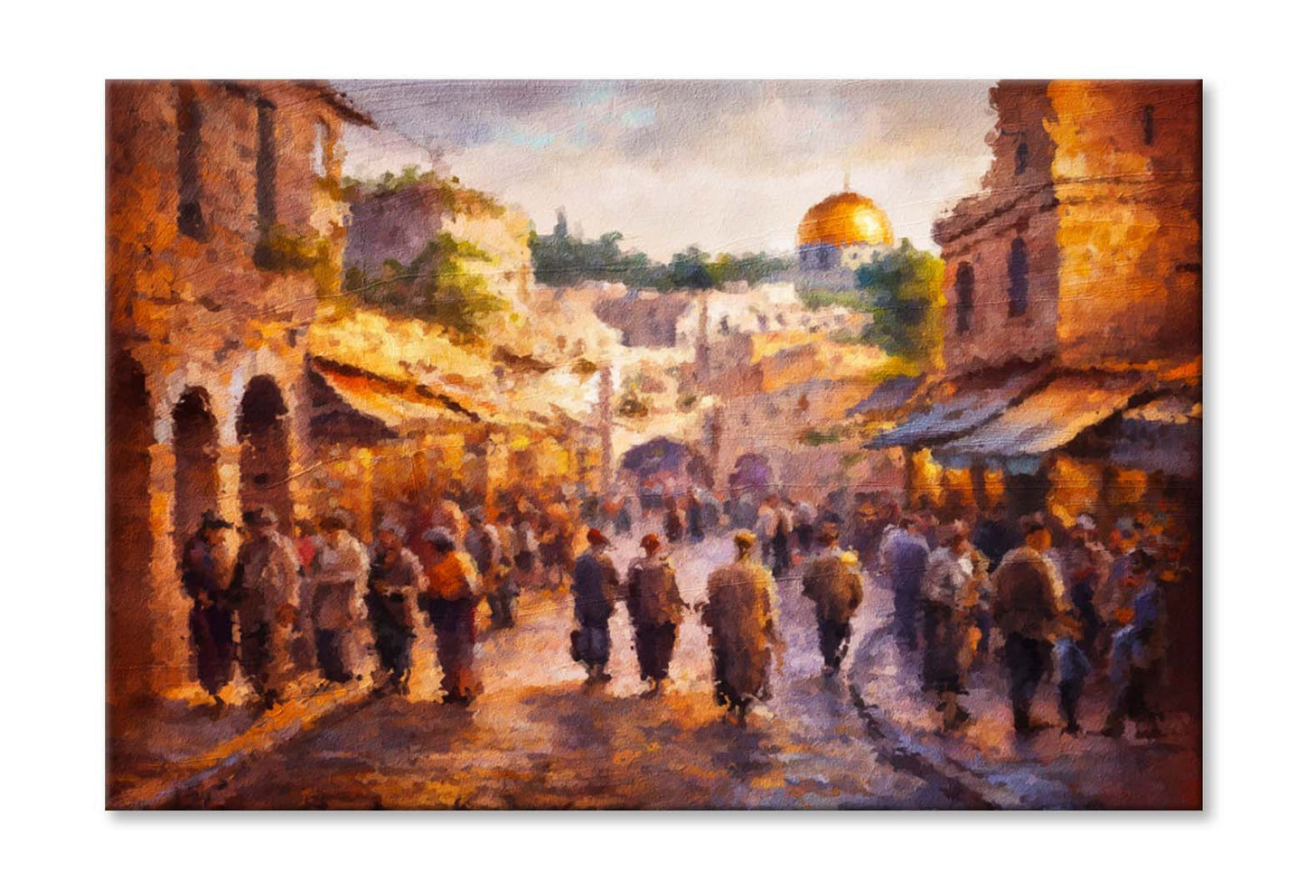 Street in the Old City Of Jerusalem, Israel Wall Art Limited Edition High Quality Print