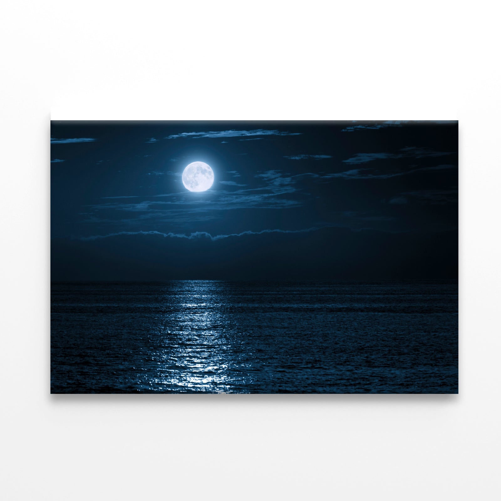 Moon In Night Sky Over the Sea Print 100% Australian Made - Bella Home Decor