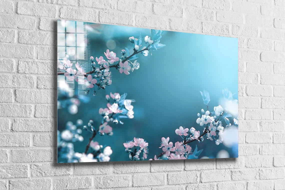 Blossom Flowers Branch UV Direct Aluminum Print Australian Made Quality