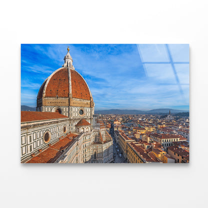 Brunelleschi's Dome in Bologna Acrylic Glass Print Tempered Glass Wall Art 100% Made in Australia Ready to Hang