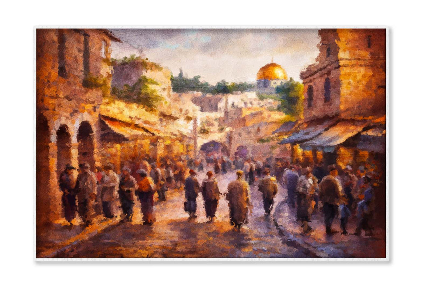 Street in the Old City Of Jerusalem, Israel Wall Art Limited Edition High Quality Print