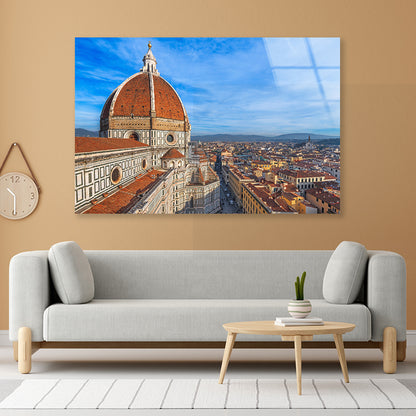 Brunelleschi's Dome in Bologna Acrylic Glass Print Tempered Glass Wall Art 100% Made in Australia Ready to Hang