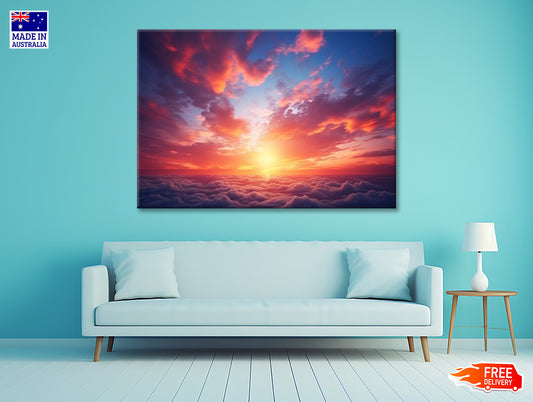 Beautiful Sunset Sky Background Print 100% Australian Made - Bella Home Decor
