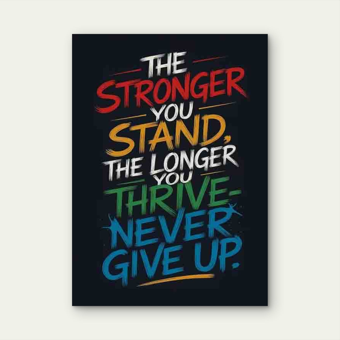 Inspirational Quote Art 60x90cm Metal Print Ready to Hang - Bella Home Decor