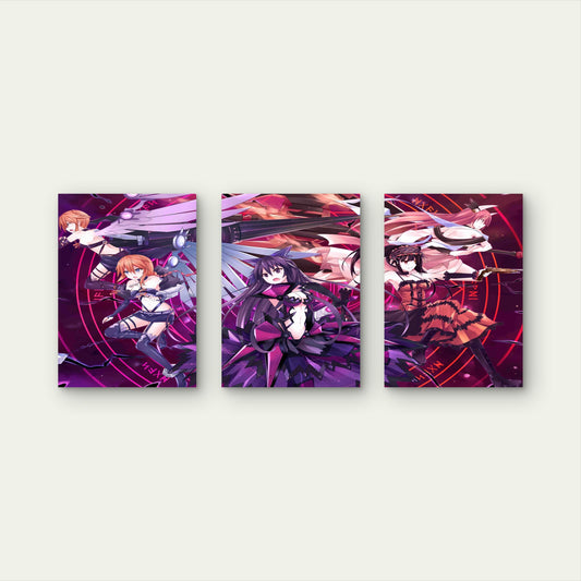 3pcs Sci-Fi Valkyrie Summoning Metal Print Ready to Hang Art