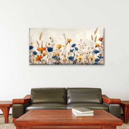 Floral Beauty Vintage Style Wall Art Canvas Office Home Room Framed 120x60cm - Bella Home Decor