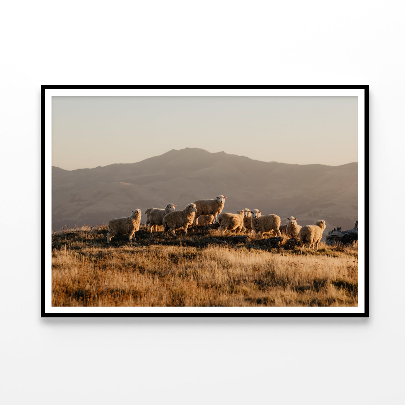 Herd Of Sheeps on With Mountain Home Decor Premium Quality Poster Print Choose Your Sizes - Bella Home Decor