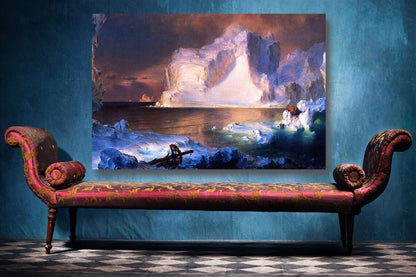 The Icebergs, Frederic Edwin Church UV Direct Aluminum Print Australian Made Quality